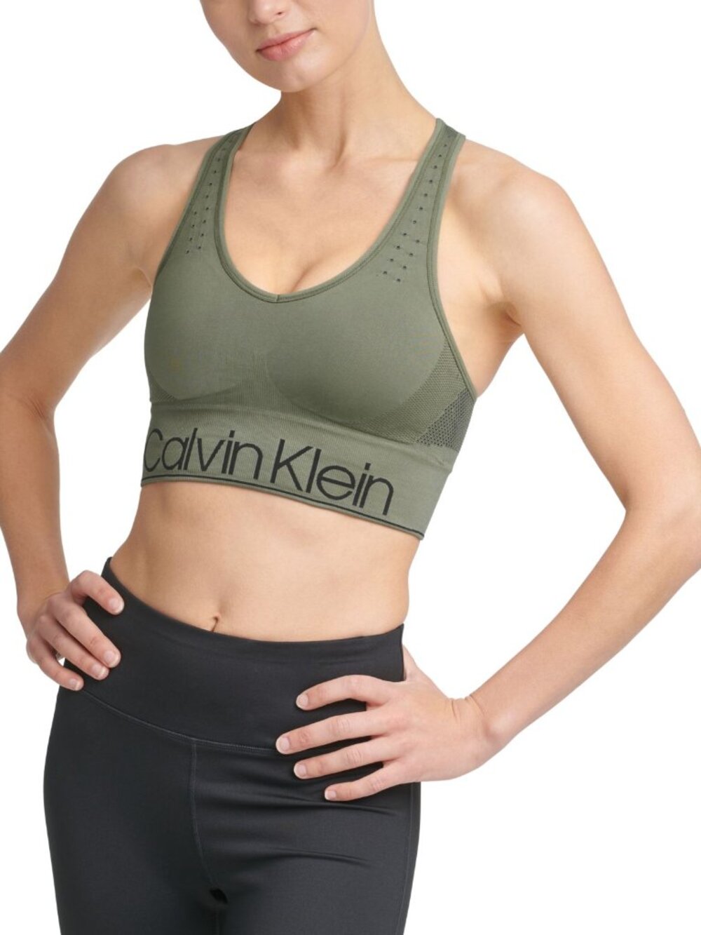 Calvin Klein Womens Performance Mid-Impact Sports Bra